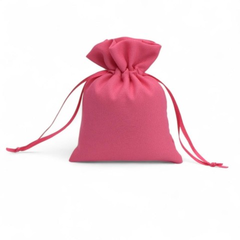 SACCHETTO COTONE FUXIA 9X12 CM.